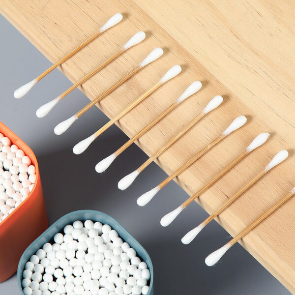 Plastic Box Packaging Carbonized Bamboo Stick Cotton Swabs 100 Count - Image 12