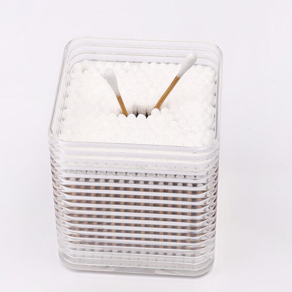 Plastic Box Packaging Carbonized Bamboo Stick Cotton Swabs 200 Count - Image 2