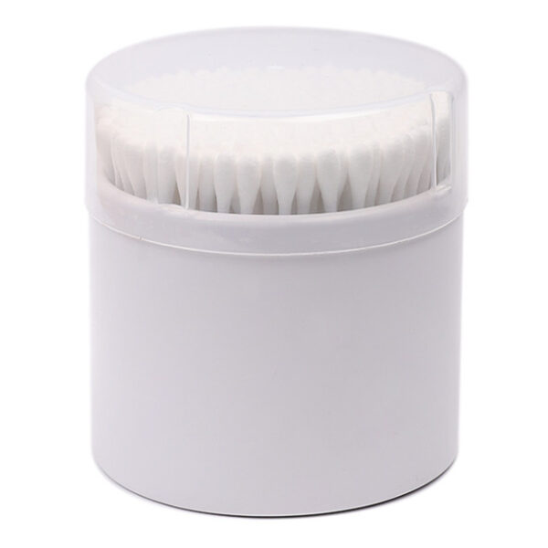 Custom Paper Canister with Clear Lid 250 Count Plastic Stick Cotton Swabs - Image 9