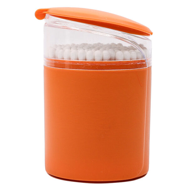 Mirror Lid Plastic Box Carbonized Bamboo Stick Cotton Swabs 100 Count - Image 6