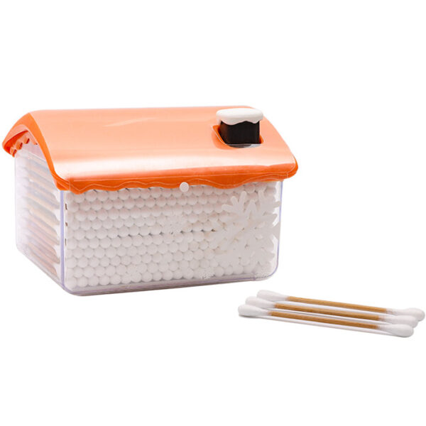 House-shaped Plastic Box Carbonized Bamboo Stick Cotton Swabs 400 Count - Image 6
