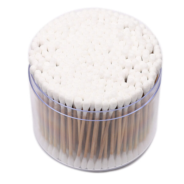 Plastic Box Packaging Carbonized Bamboo Stick Cotton Swabs 200 Count - Image 3