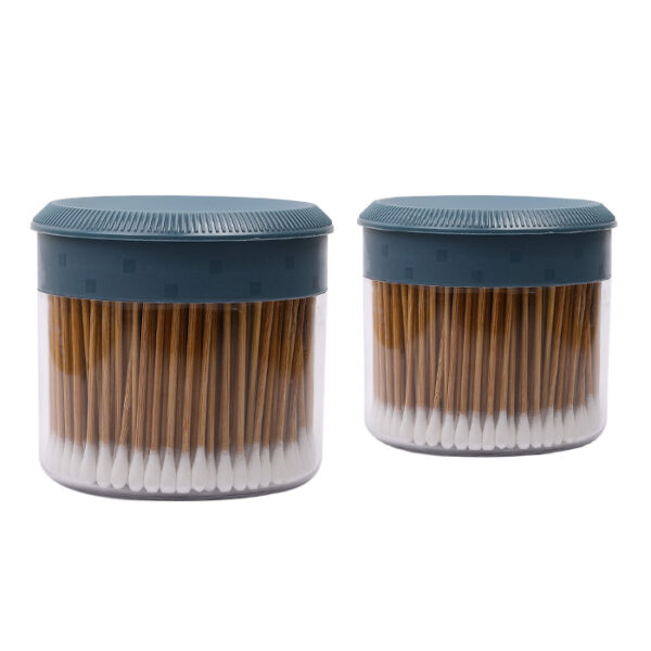 Plastic Box Packaging Carbonized Bamboo Stick Cotton Swabs 200 Count - Image 4