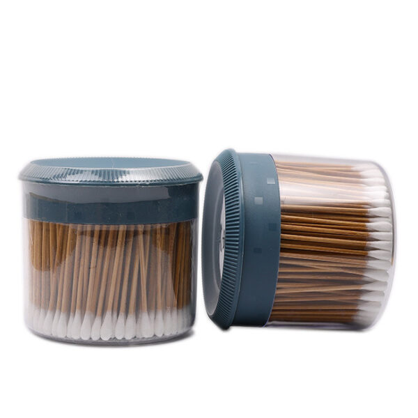Plastic Box Packaging Carbonized Bamboo Stick Cotton Swabs 200 Count - Image 5