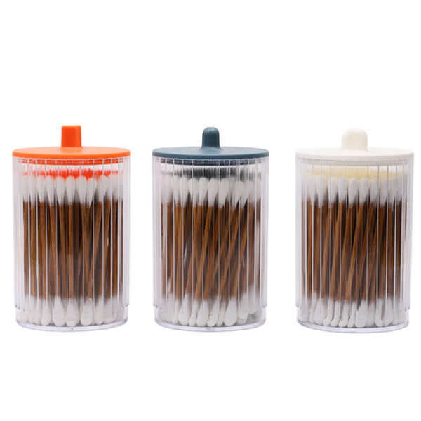 Ear Spoon Tip  Carbonized Bamboo Stick Cotton Swabs 100 Count in Plastic Canister - Image 7