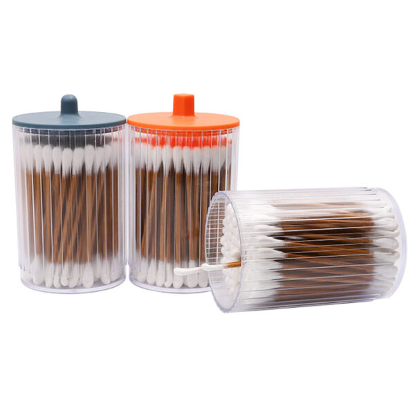 Ear Spoon Tip  Carbonized Bamboo Stick Cotton Swabs 100 Count in Plastic Canister - Image 6