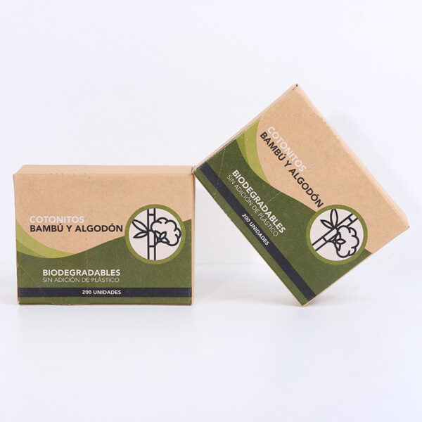 Tear-open Cardboard Box Bamboo Stick Cotton Swabs 200 Count - Image 7