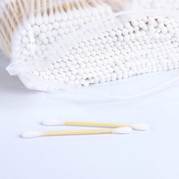 XXL Packaging 1000 Count Zip Bag Bamboo Cotton Swabs - Image 6