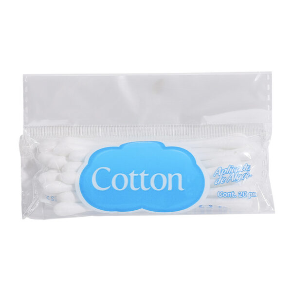Custom Bamboo Cotton Swabs in Small Packs Attached to Cardboard (20 pcs/pack, 20 packs) - Image 3