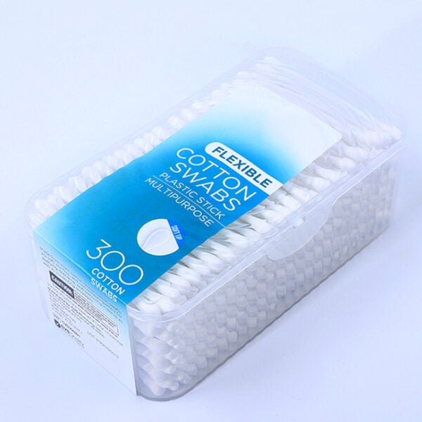 Custom Plastic Box 300 Count Plastic Stick Cotton Swabs - Image 5