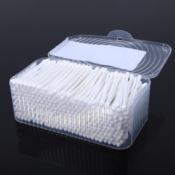 Custom Plastic Box 300 Count Plastic Stick Cotton Swabs - Image 3