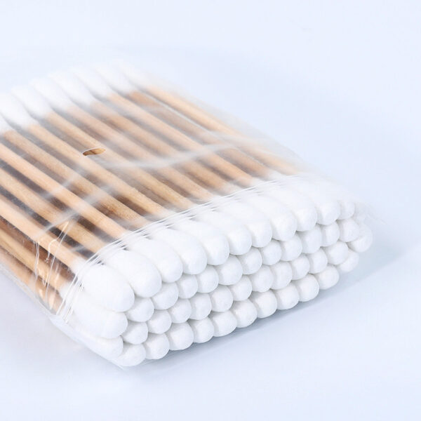 Wooden Stick Cotton Swabs 48 Count in Zip Bag - Image 4