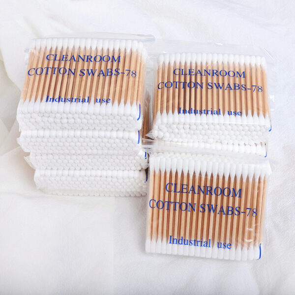 Cleanroom Industrial Use 3 inch Cotton Swabs 100 Count in Zip Bag (Double/Single Tip) - Image 4