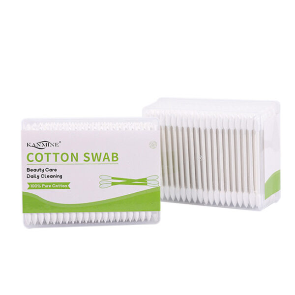 Pointed/Spiral Tip Paper Cotton Swabs in Plastic Box (100/200/300 Count ) - Image 11