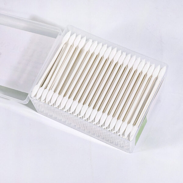 Pointed/Spiral Tip Paper Cotton Swabs in Plastic Box (100/200/300 Count ) - Image 6