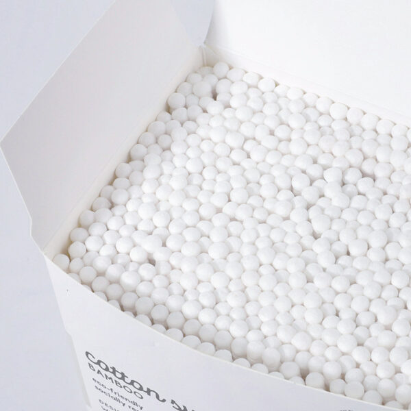 Biodegradable Paper Box 500 Count Spiral Tip Bamboo Stick Cotton Swabs - Image 3