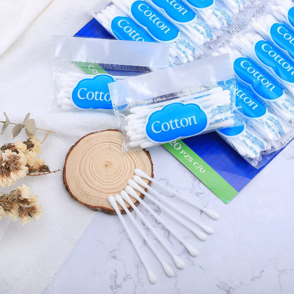 Custom Bamboo Cotton Swabs in Small Packs Attached to Cardboard (20 pcs/pack, 20 packs) - Image 6