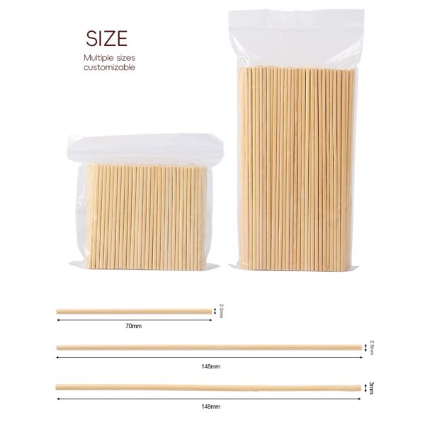 Bamboo Stick, Semi-finished Material for Cotton Swab - Image 2